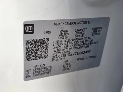 2026 GMC HUMMER EV SUV 2X