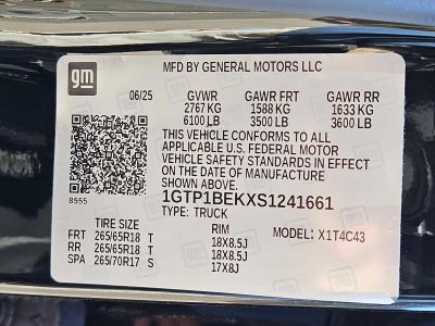 2025 GMC Canyon Elevation