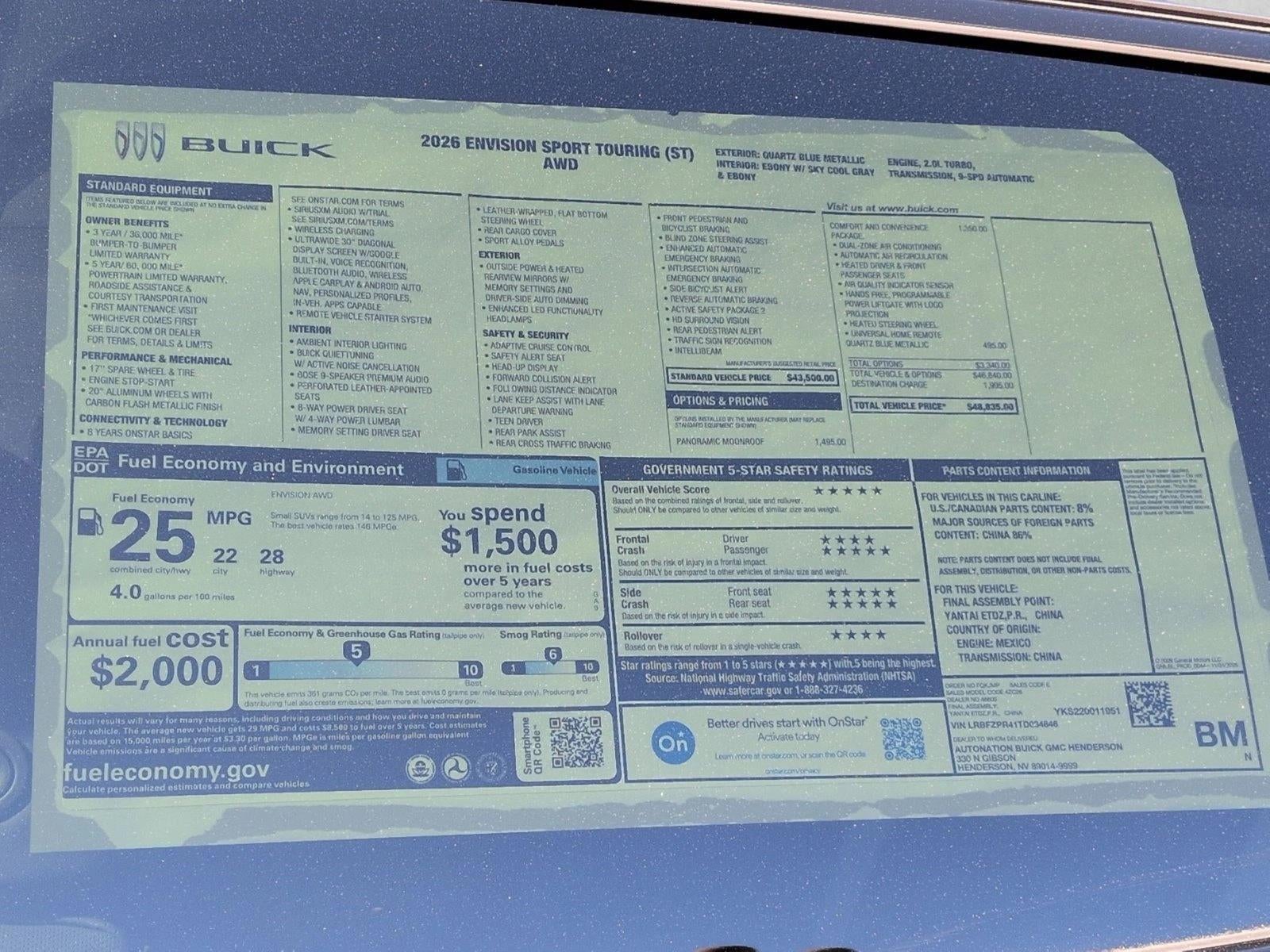 2026 Buick Envision Sport Touring