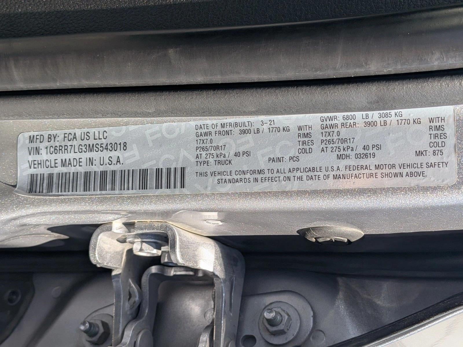 2021 RAM 1500 Classic SLT