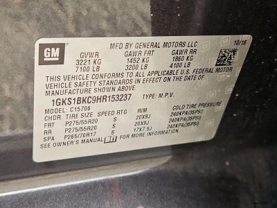 2017 GMC Yukon SLT