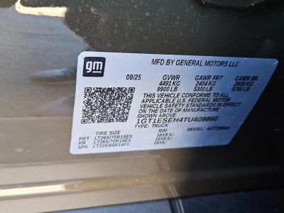 2026 GMC Sierra EV Elevation Standard Range