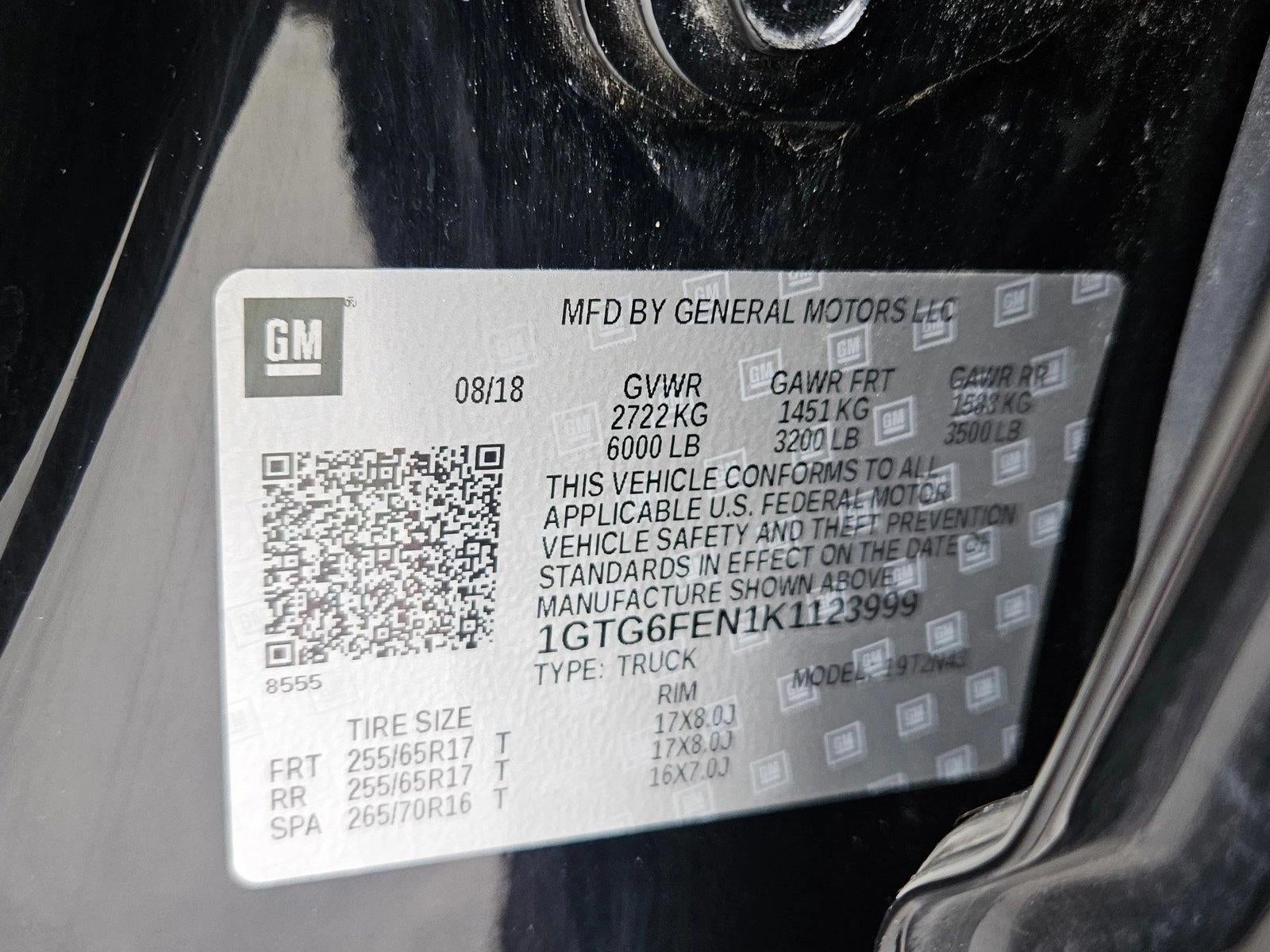 2019 GMC Canyon 4WD All Terrain w/Cloth