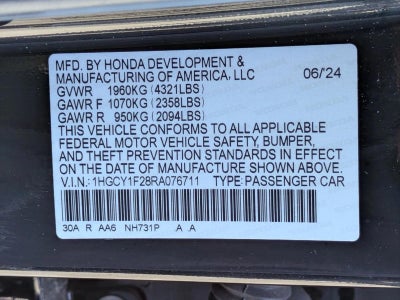 2024 Honda Accord Sedan LX