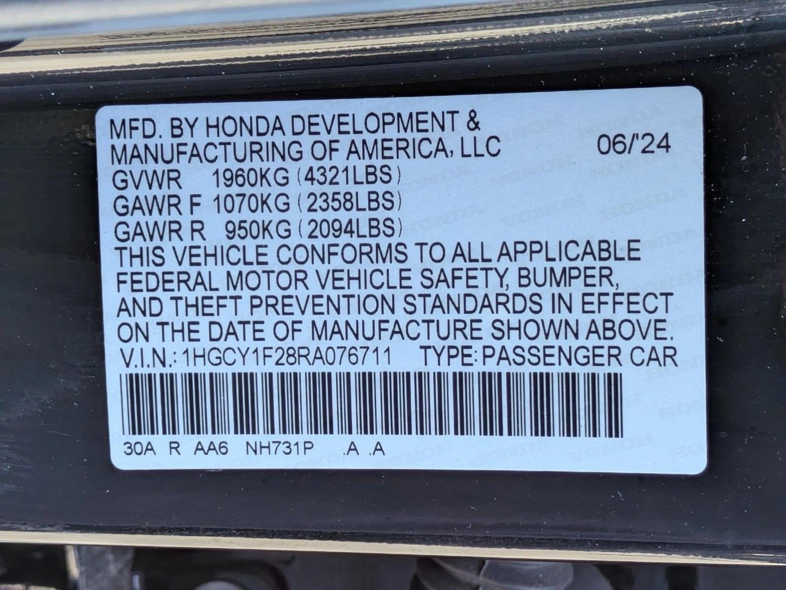 2024 Honda Accord Sedan LX