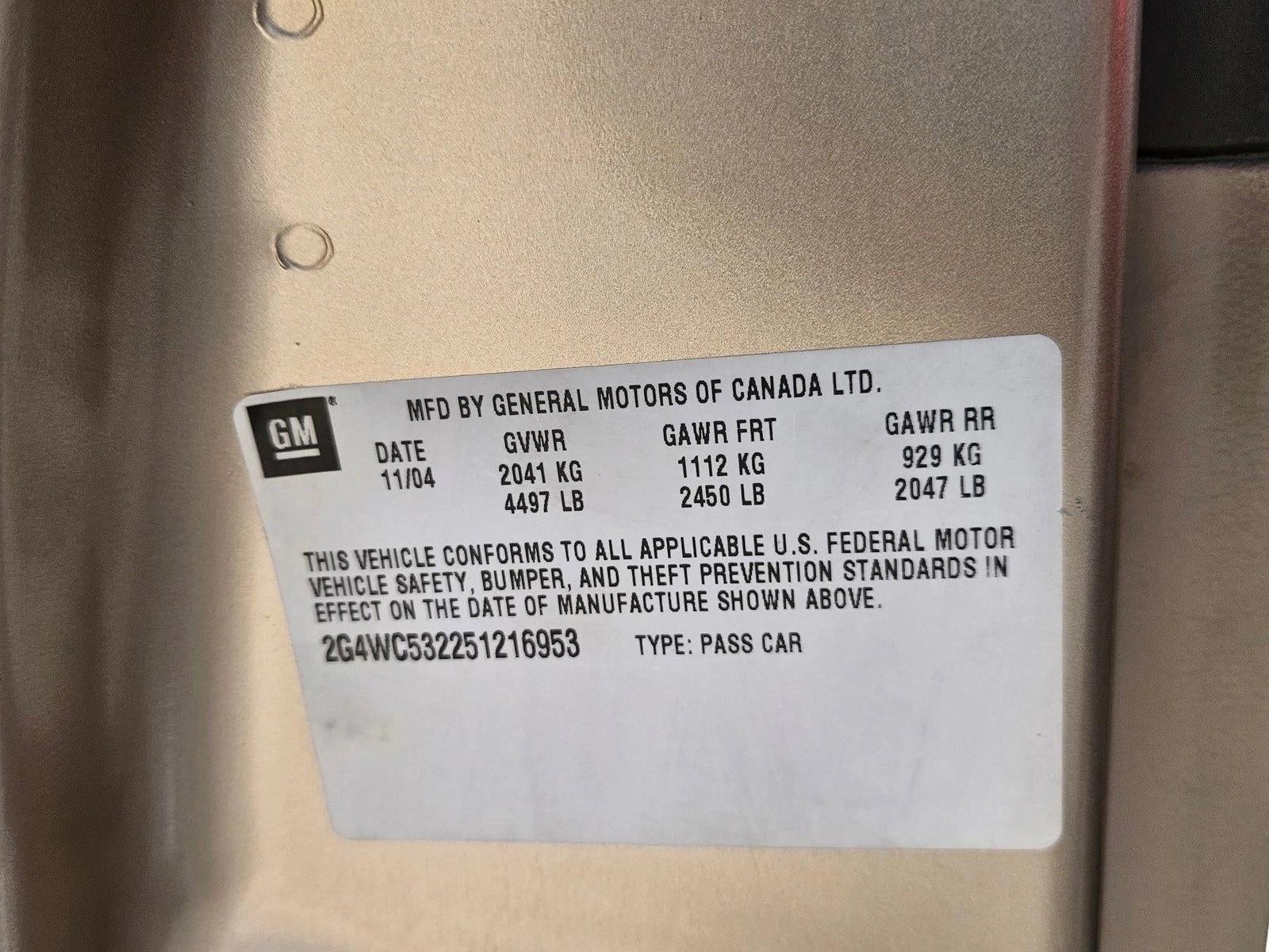 2005 Buick LaCrosse CX