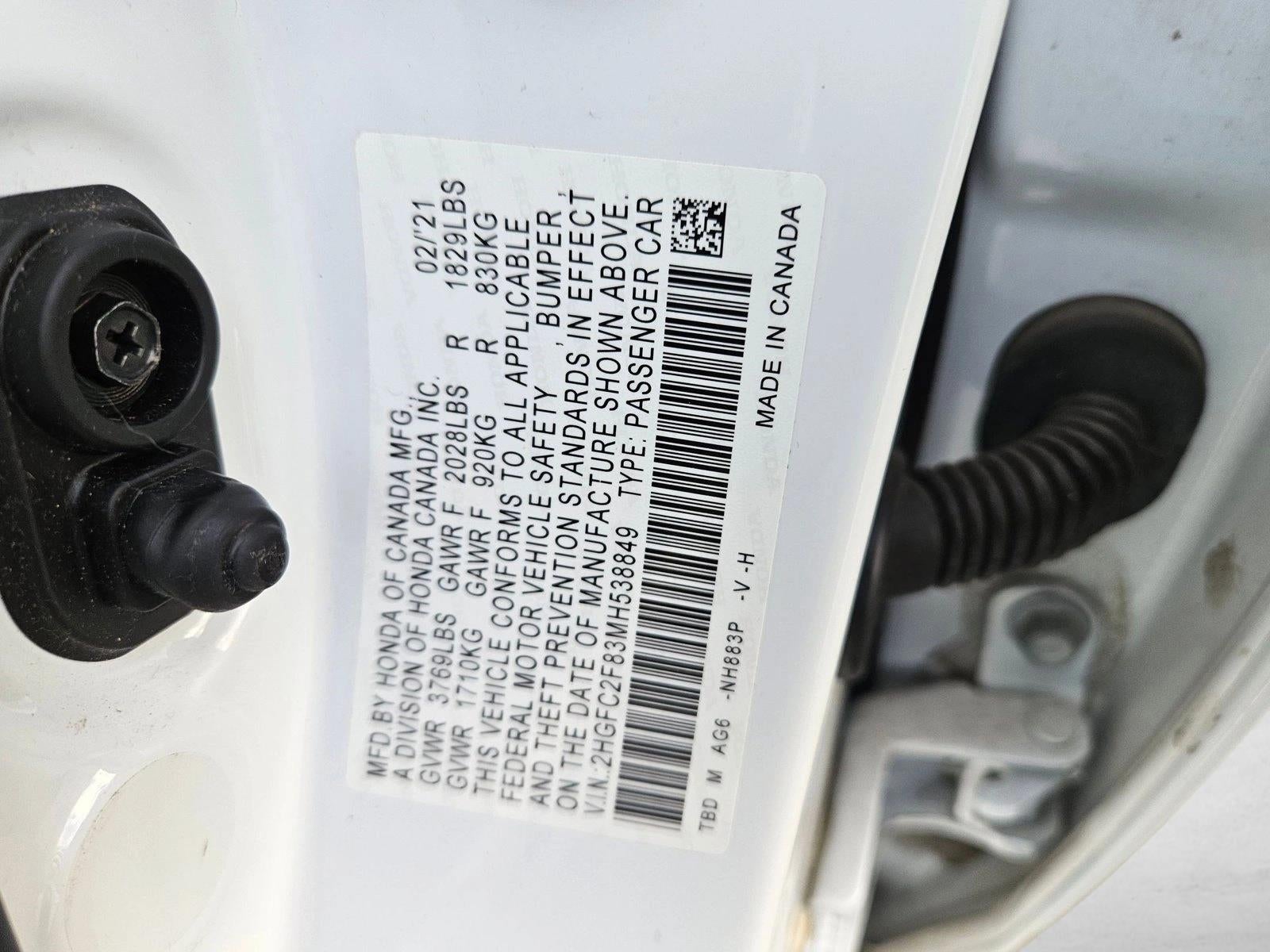 2021 Honda Civic Sedan Sport