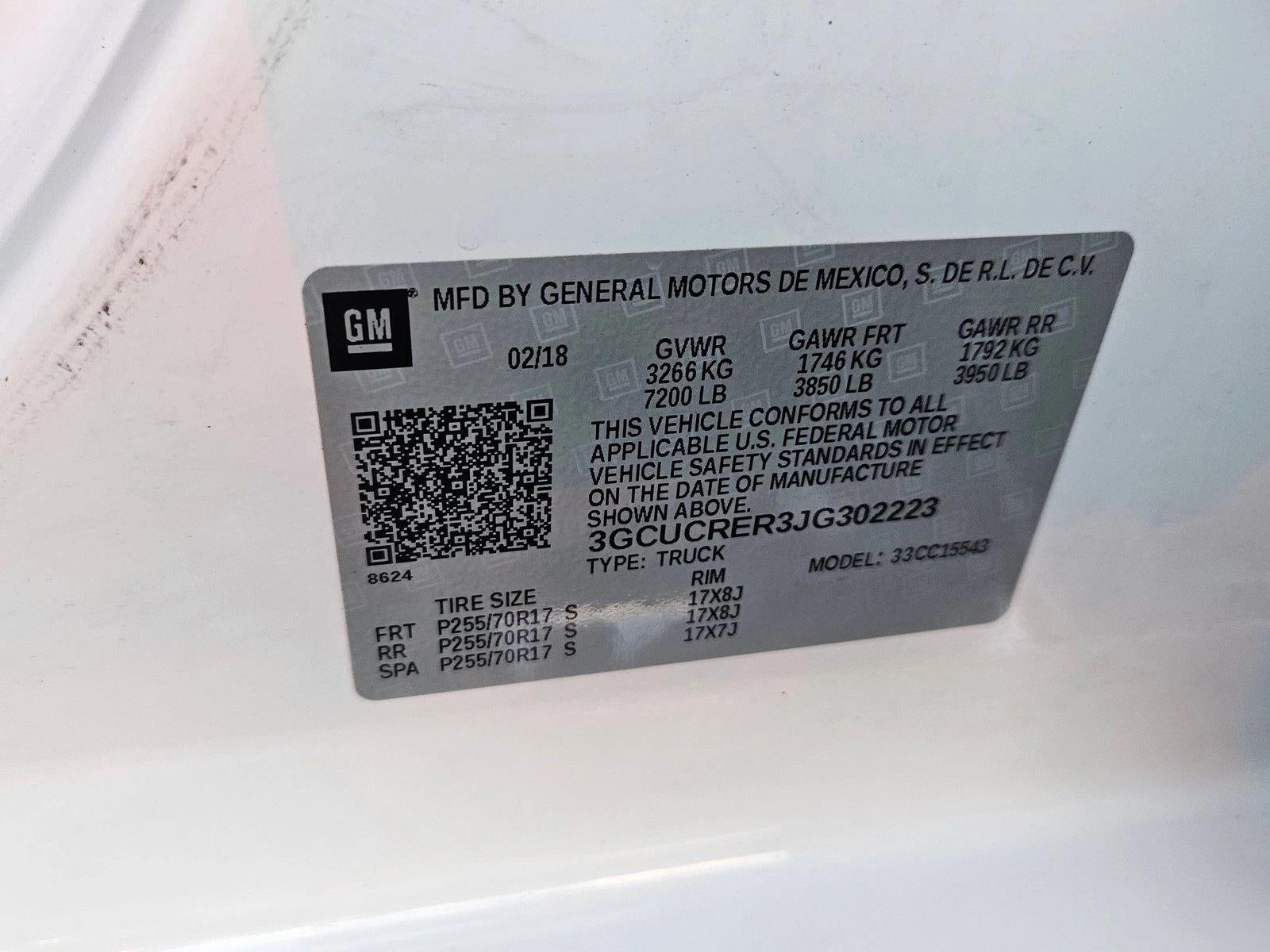 2018 Chevrolet Silverado 1500 LT