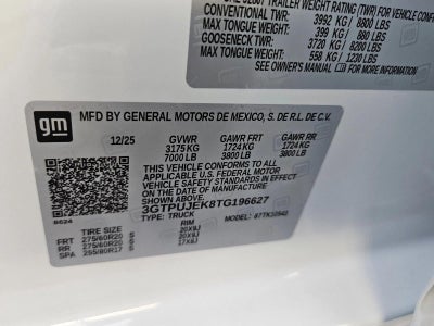 2026 GMC Sierra 1500 Elevation