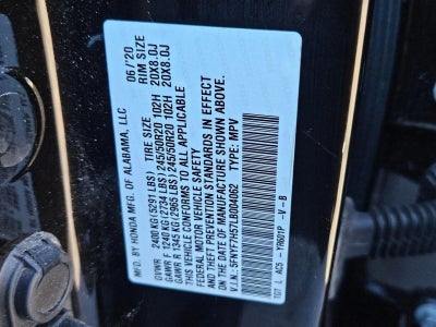 2020 Honda Passport EX-L