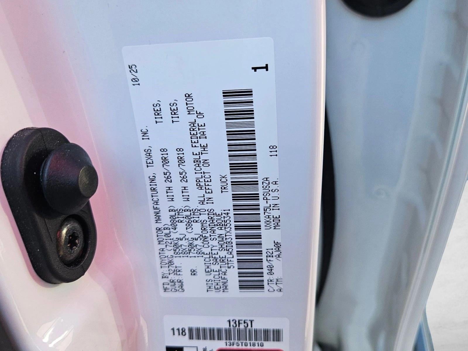 2026 Toyota Tundra SR5 CrewMax 5.5' Bed