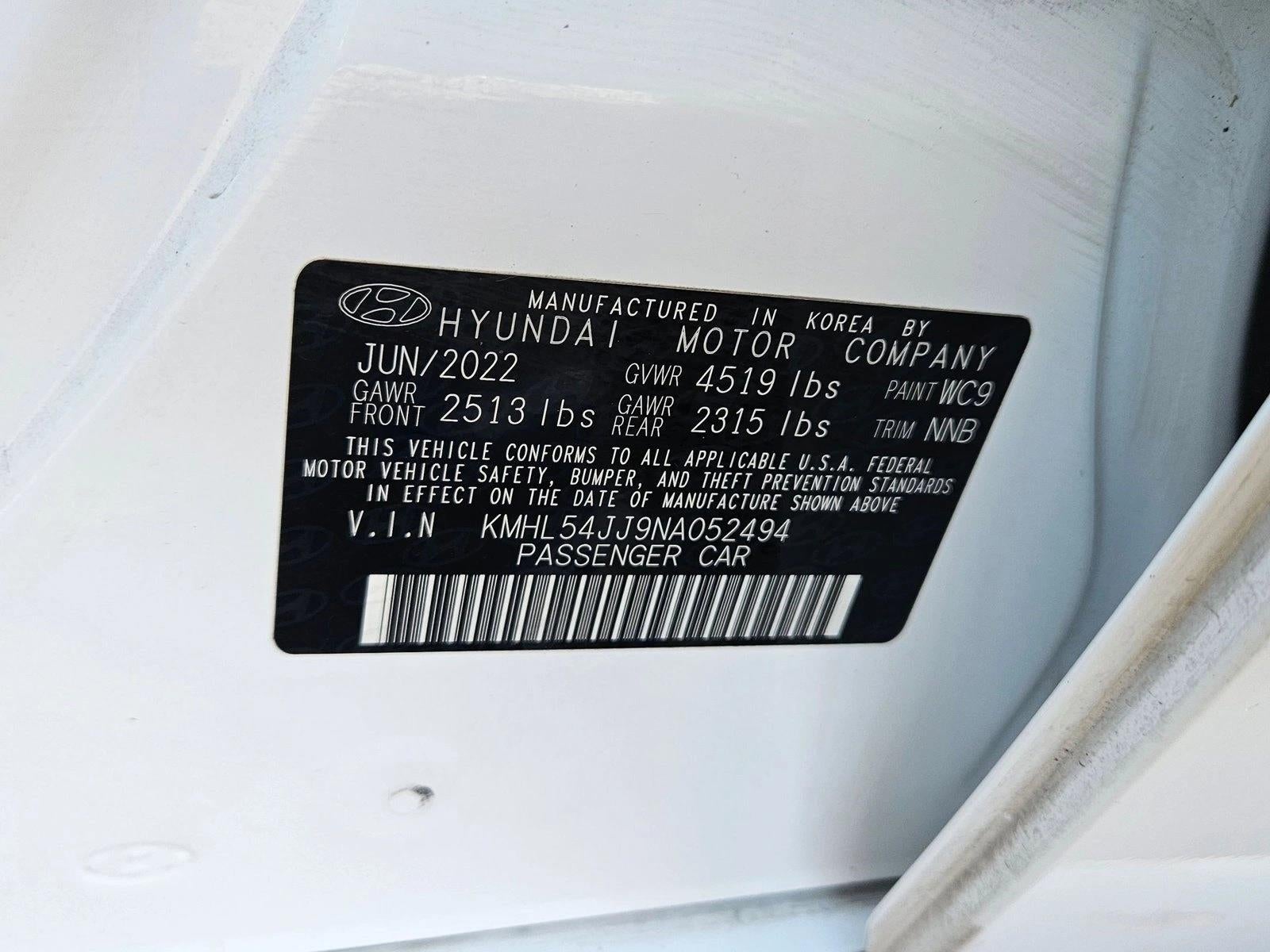 2022 Hyundai Sonata Hybrid Limited