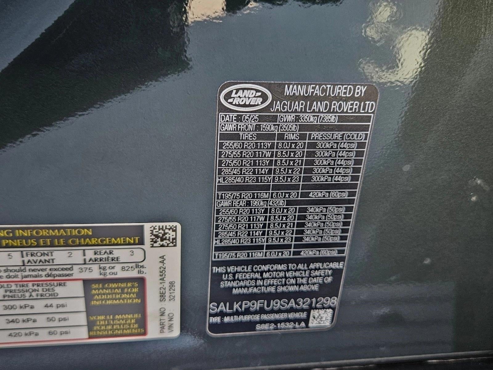 2025 Land Rover Range Rover SE