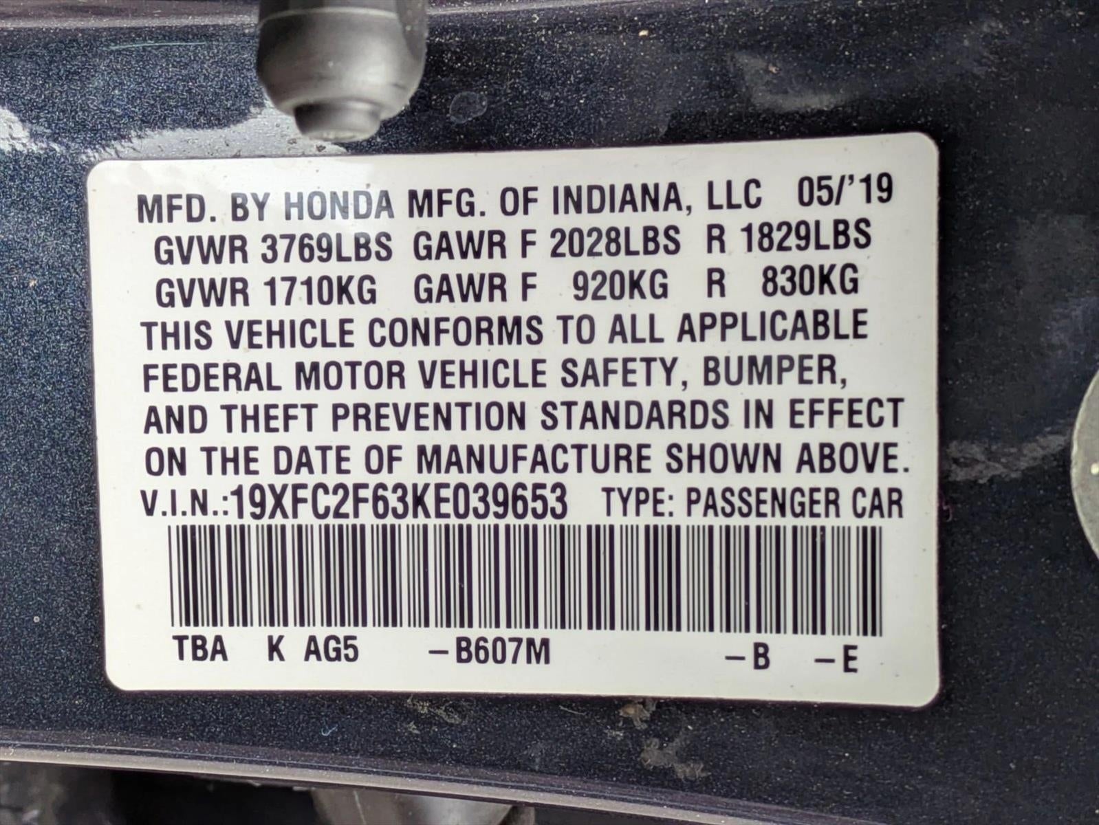 2019 Honda Civic Sedan LX CVT