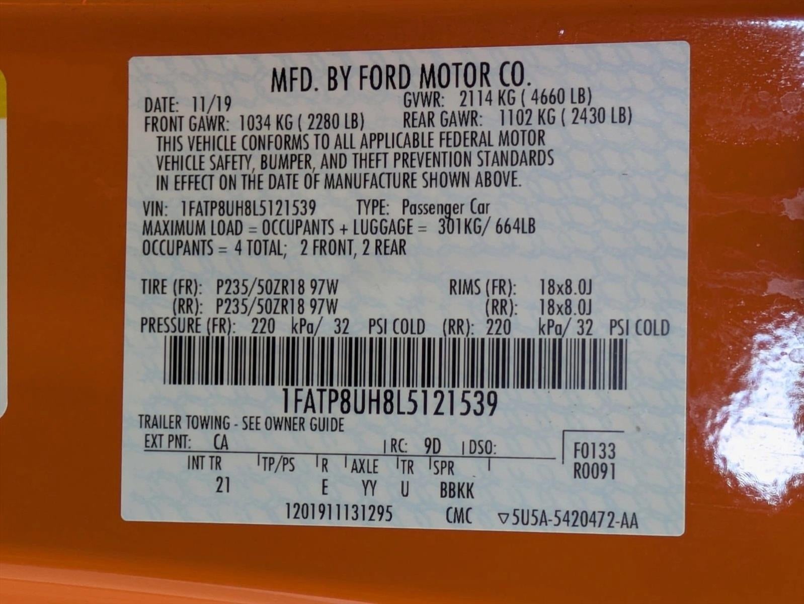 2020 Ford Mustang EcoBoost Premium Convertible