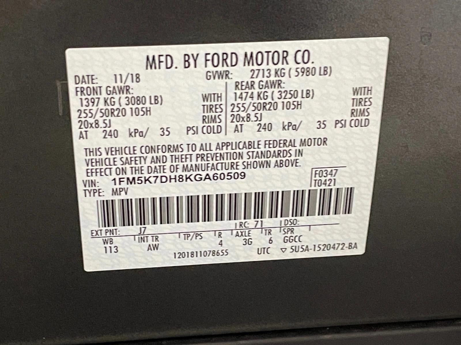 2019 Ford Explorer XLT FWD