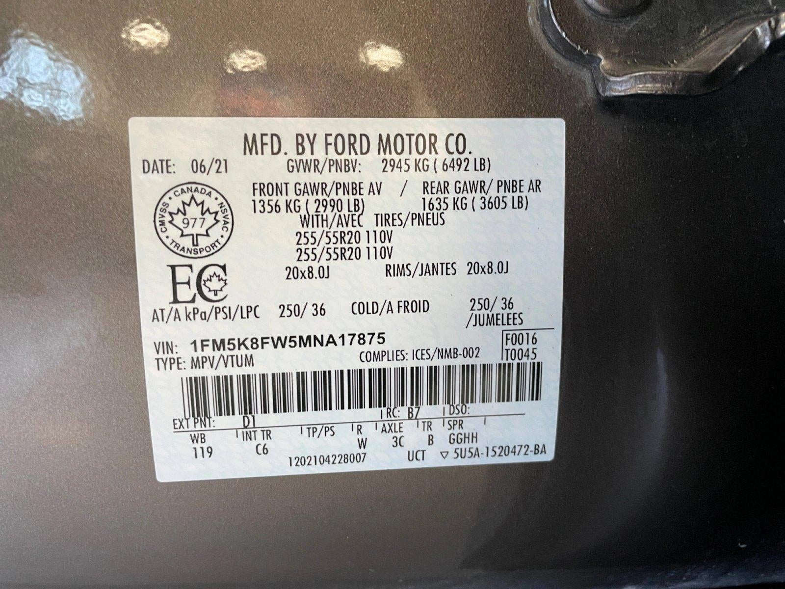 2021 Ford Explorer Limited 4WD