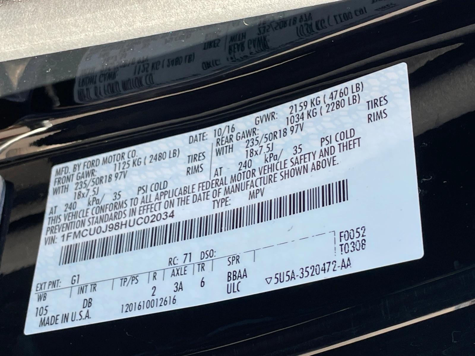 2017 Ford Escape Titanium FWD