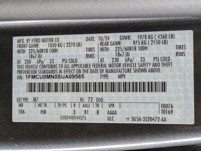 2025 Ford Escape ST-Line FWD