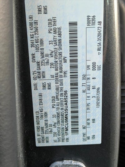 2025 Ford Escape ST-Line AWD