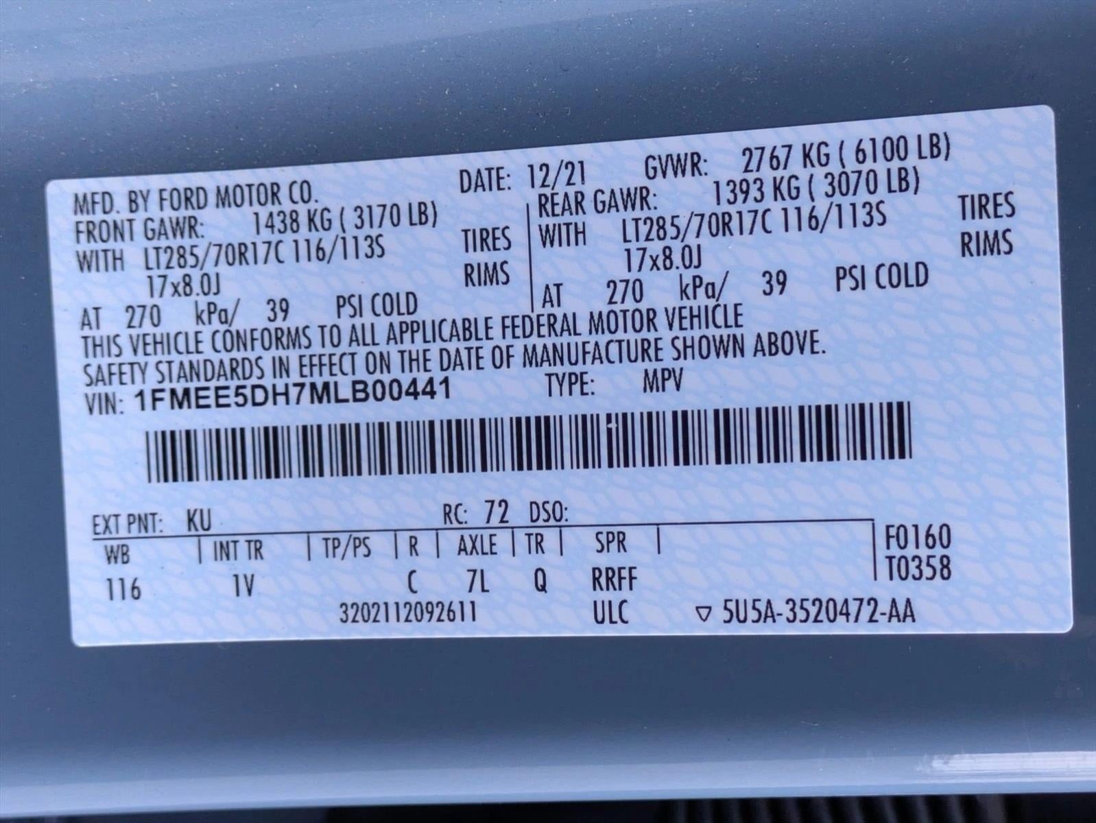 2021 Ford Bronco Badlands 4 Door Advanced 4x4