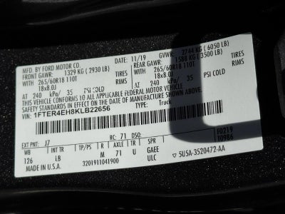 2019 Ford Ranger XLT 2WD SuperCrew 5' Box