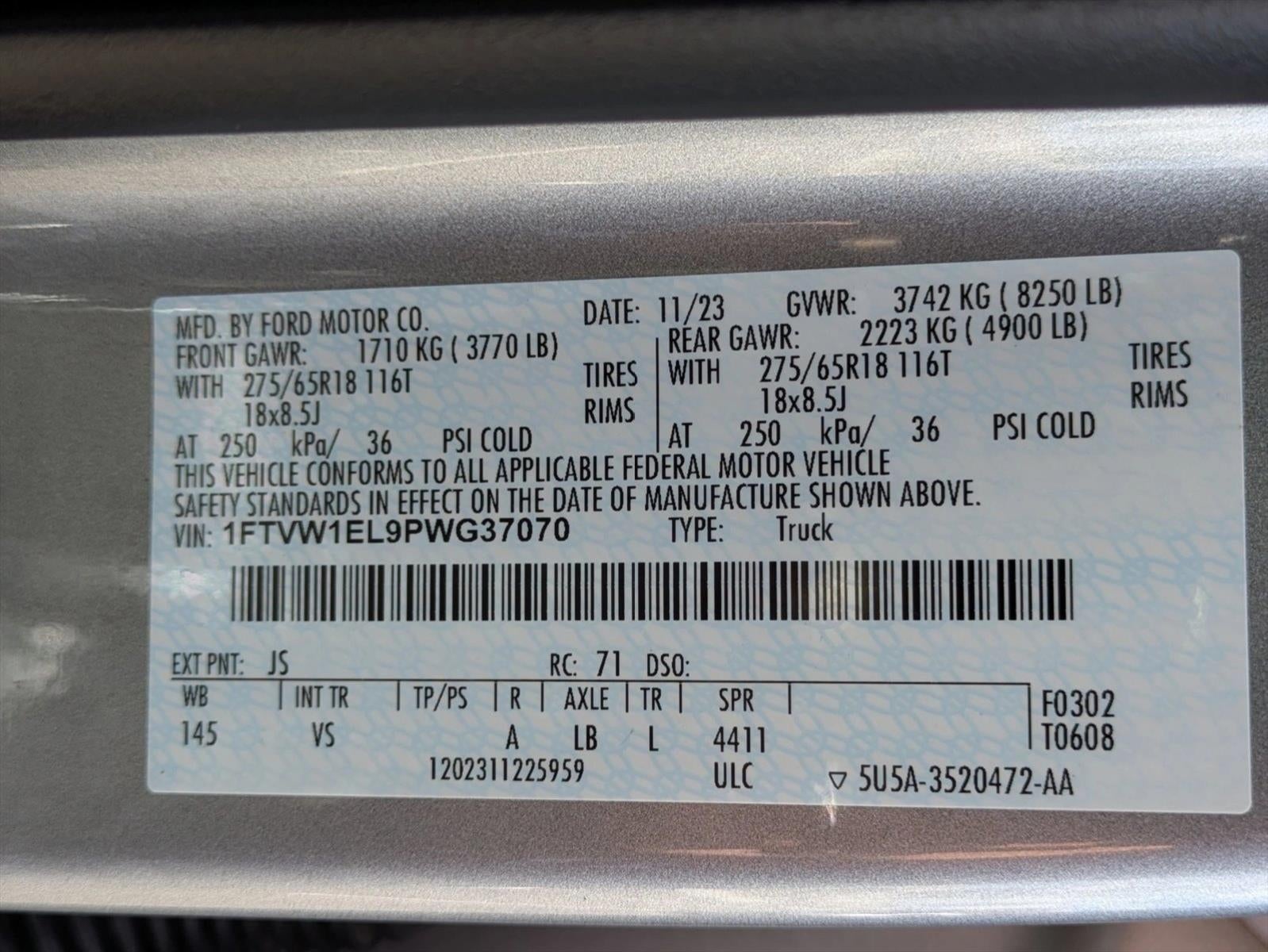 2023 Ford F-150 Lightning Pro 4WD SuperCrew 5.5' Box