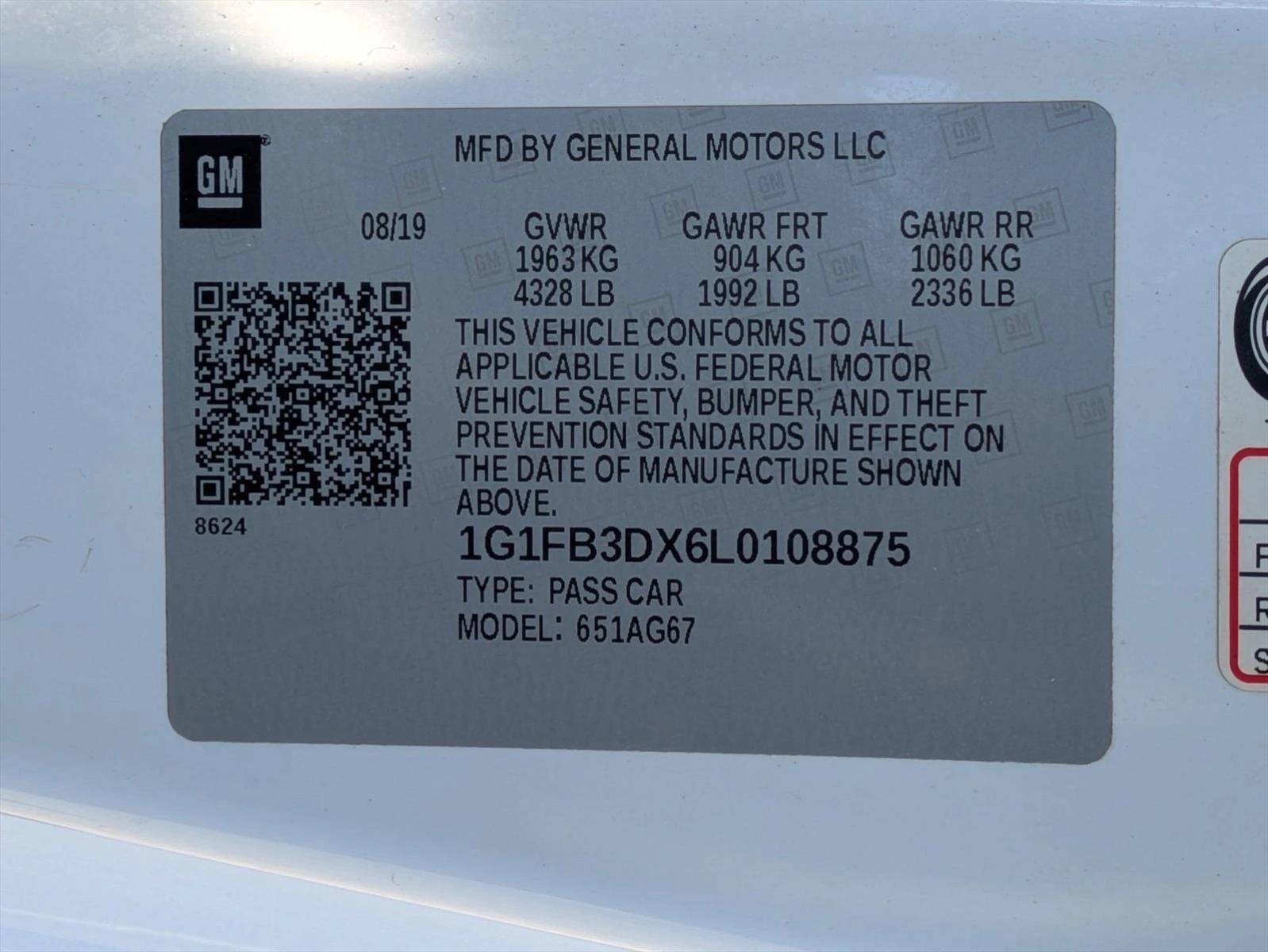 2020 Chevrolet Camaro 2dr Convertible 1LT