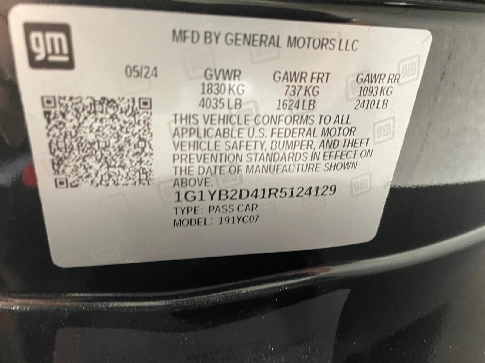 2024 Chevrolet Corvette Stingray Coupe 2LT