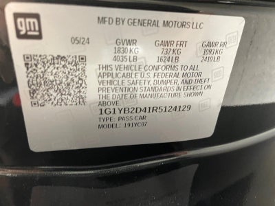 2024 Chevrolet Corvette Stingray Coupe 2LT