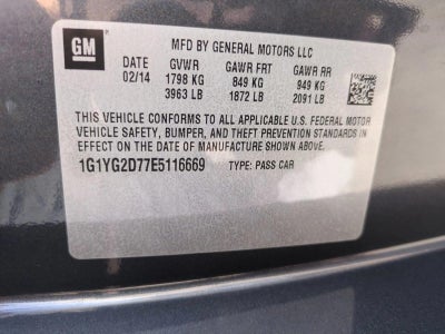 2014 Chevrolet Corvette Stingray Coupe Z51 1LT