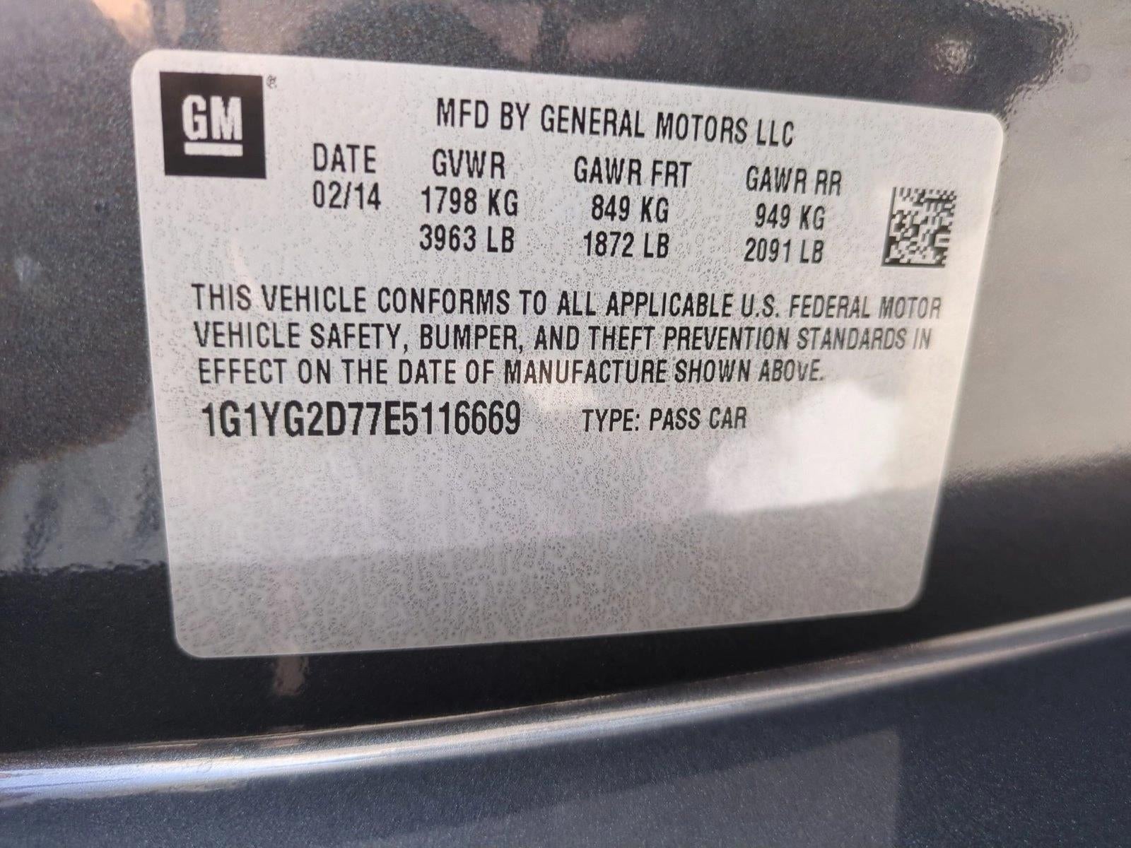 2014 Chevrolet Corvette Stingray Coupe Z51 1LT