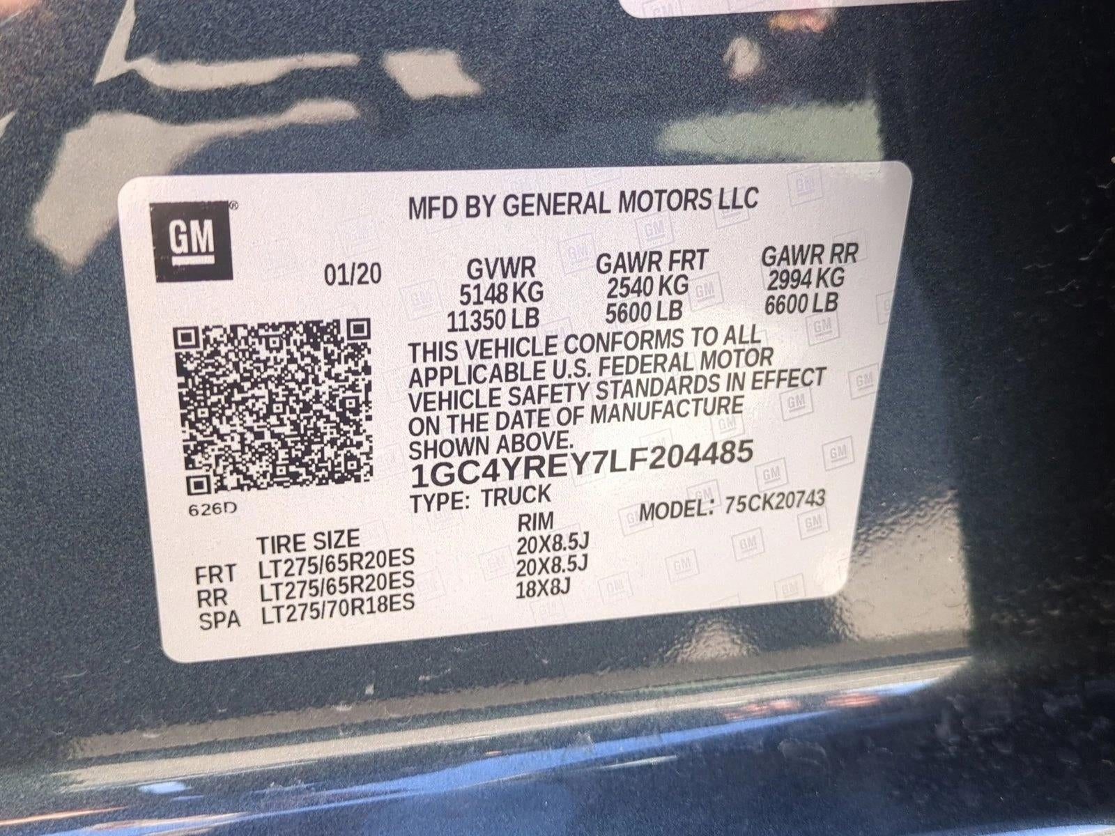 2020 Chevrolet Silverado 2500 HD Crew Cab Standard Box 4-Wheel Drive High Country