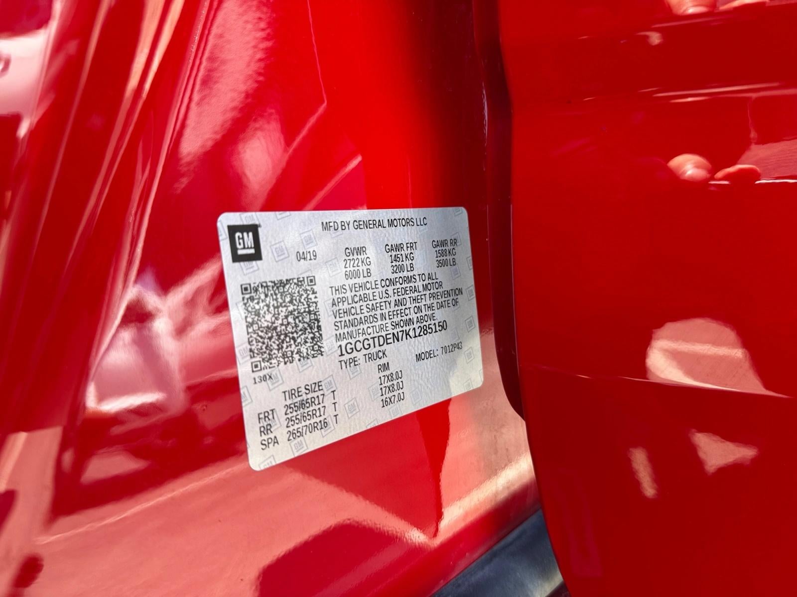 2019 Chevrolet Colorado Crew Cab Short Box 4-Wheel Drive Z71