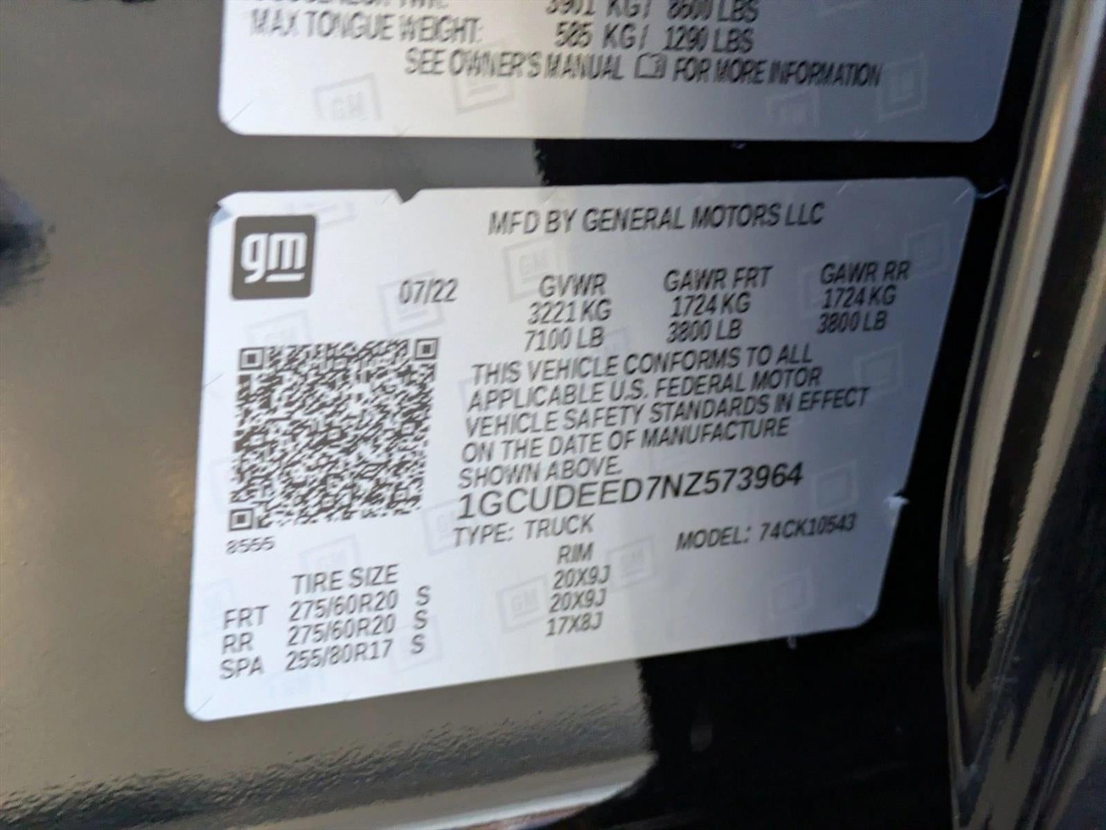 2022 Chevrolet Silverado 1500 Crew Cab Short Box 4-Wheel Drive RST