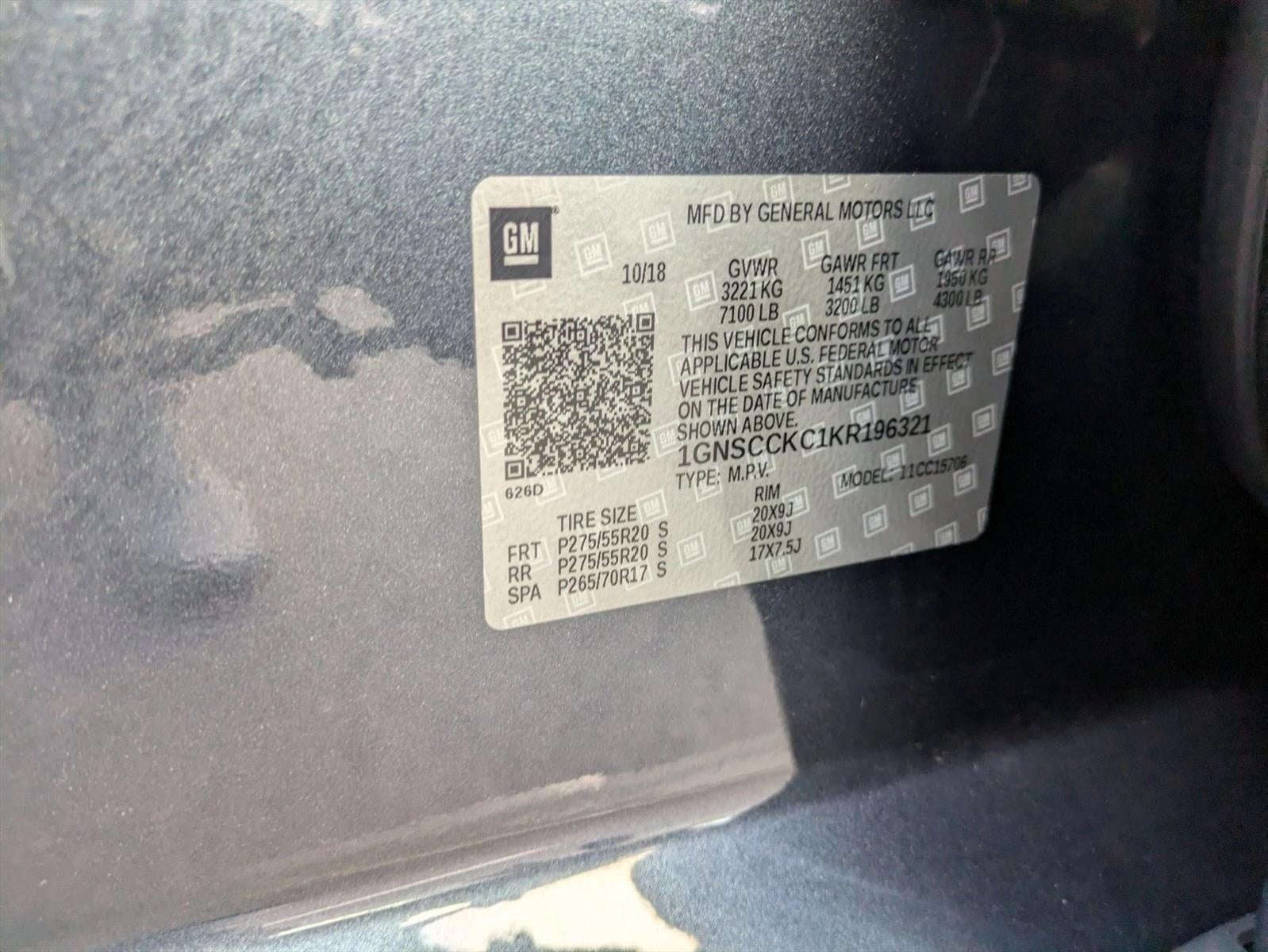 2019 Chevrolet Tahoe 2WD Premier