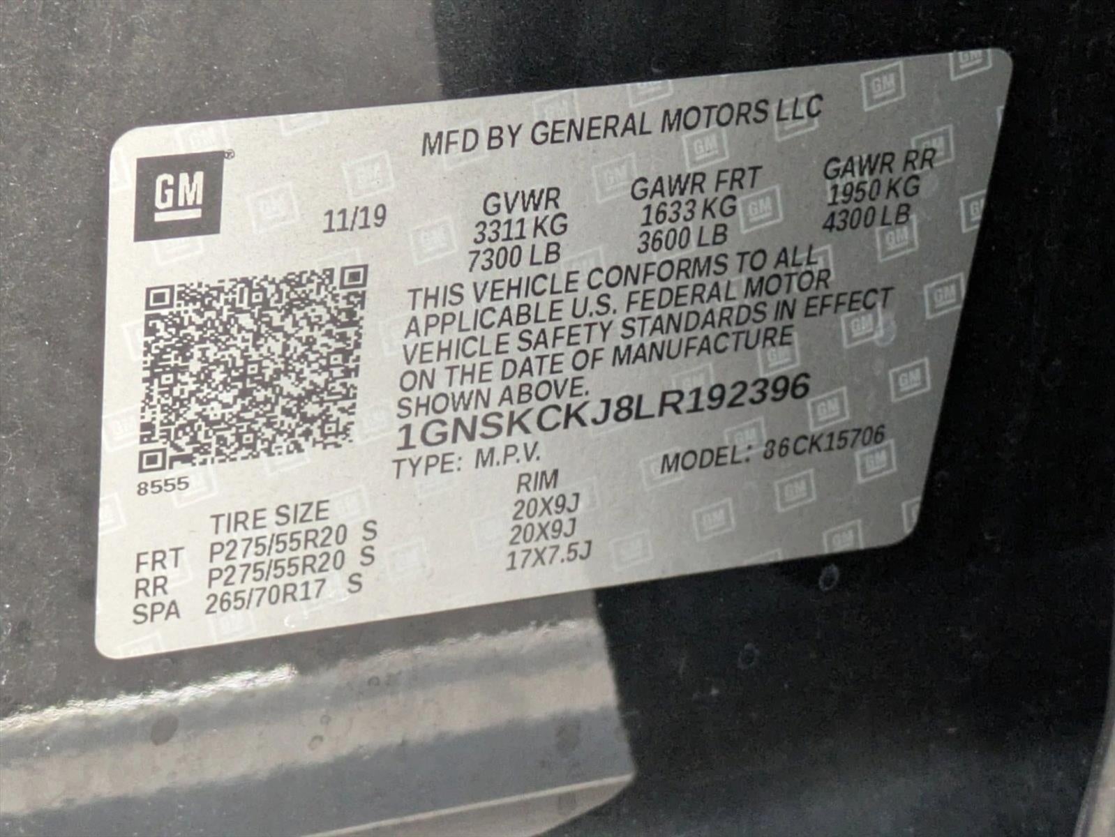 2020 Chevrolet Tahoe 4WD Premier