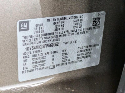 2015 Cadillac Escalade 4WD Luxury