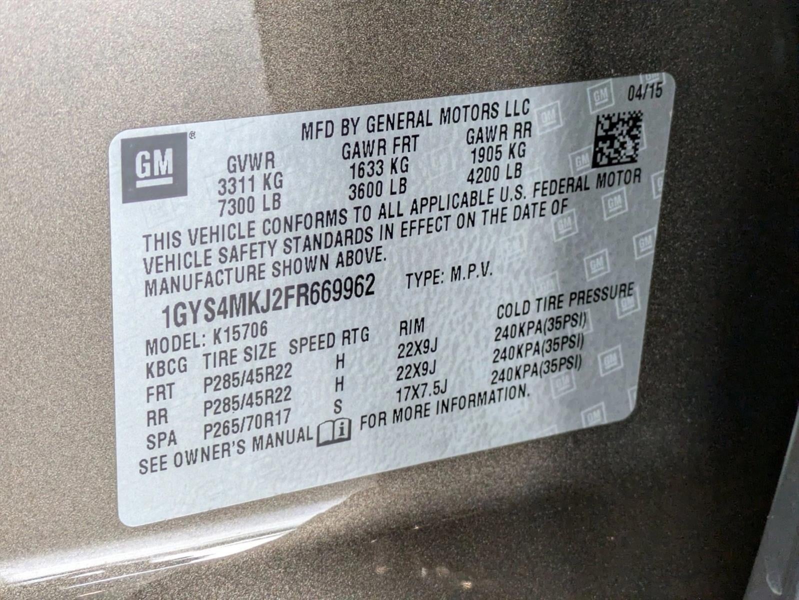 2015 Cadillac Escalade 4WD Luxury