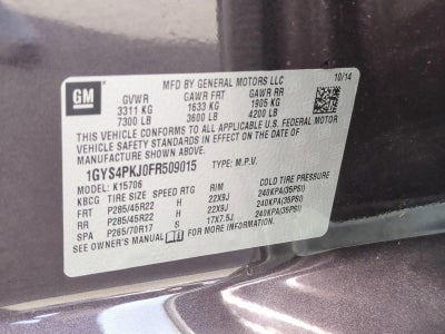 2015 Cadillac Escalade 4WD Platinum