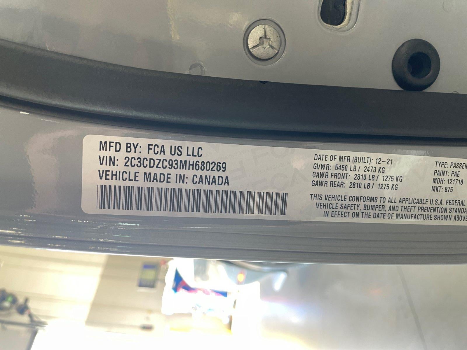 2021 Dodge Challenger SRT Hellcat RWD