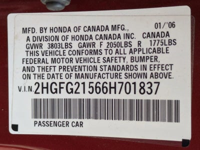 2006 Honda Civic Si 6-speed MT with NAVI with Summer Tires