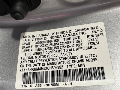 2012 Honda CR-V EX AWD