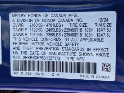 2025 Honda CR-V EX-L 2WD