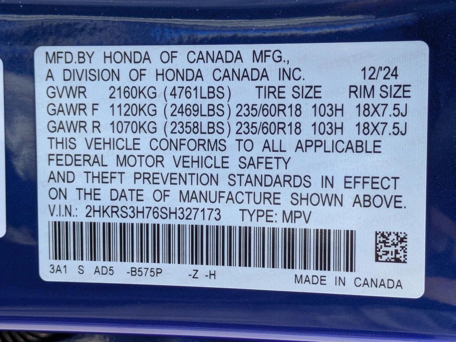 2025 Honda CR-V EX-L 2WD