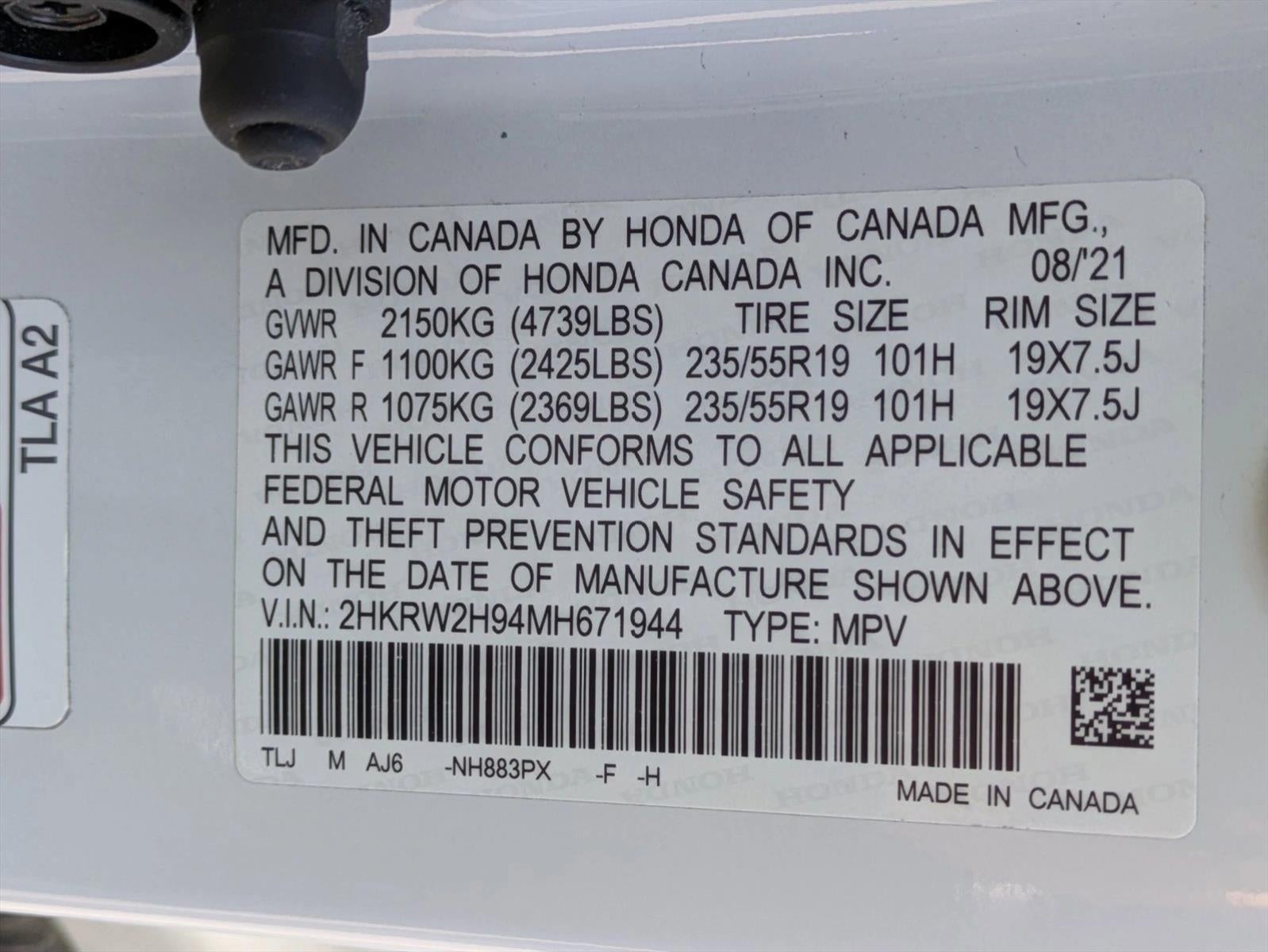 2021 Honda CR-V Touring AWD