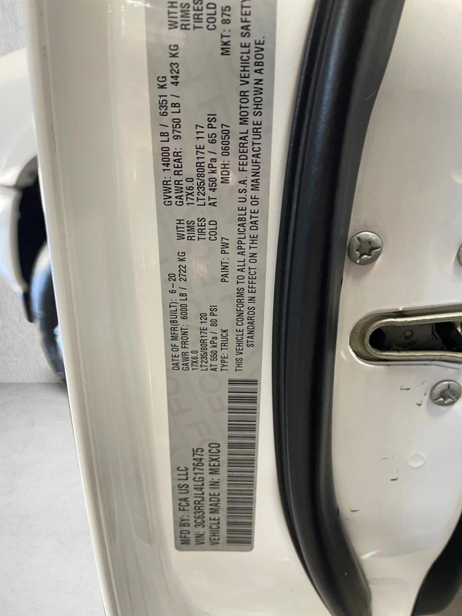 2020 RAM 3500 Laramie 4x4 Crew Cab 8' Box