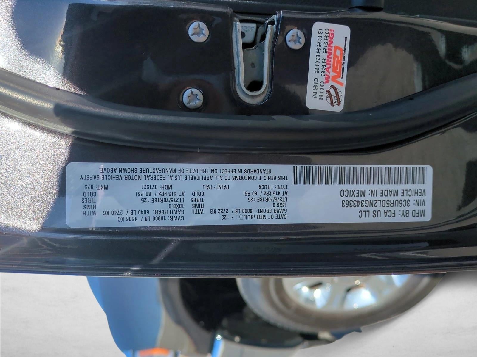 2022 RAM 2500 Big Horn 4x4 Crew Cab 6'4" Box