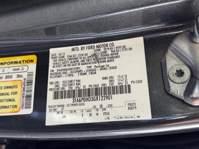 2016 Ford Fusion 4dr Sdn SE FWD