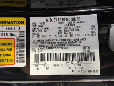 2025 Ford Bronco Sport Big Bend 4x4